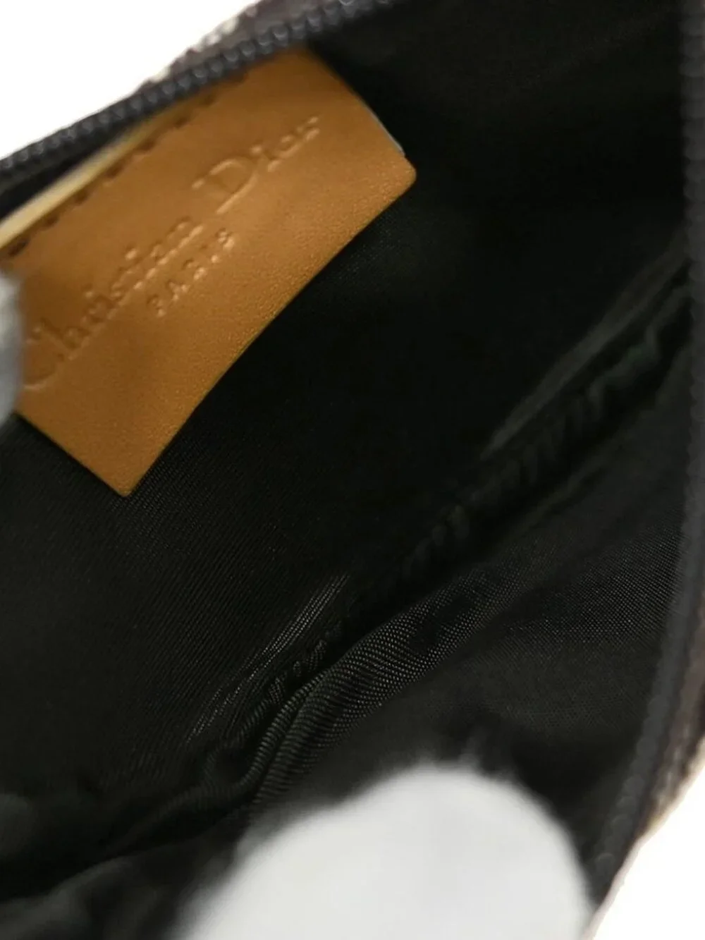 Christian Dior Trotter Saddle Coin Purse Wallet Mini Pouch Bag TR0012 NQ03527